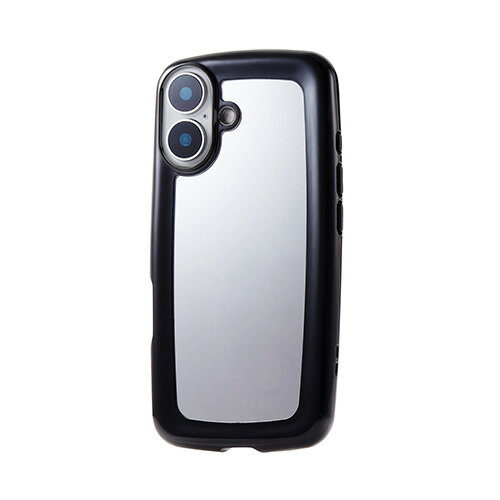 ���쥳��(ELECOM) PM-A24AHVPMBK �֥�å��ե졼��ߥߥ顼 iPhone16�ѥ����� �ϥ��֥�å� �׷�ۼ� ���� ���������ݸ�