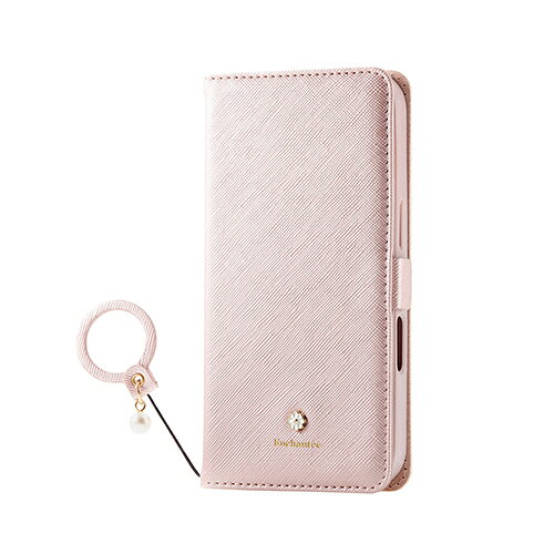 エレコム(ELECOM) PM-A24CPLFJM2PN(ピンク) iPhone16 Pro用ケース レザー 手帳型 マグネット フラップ 衝撃吸収