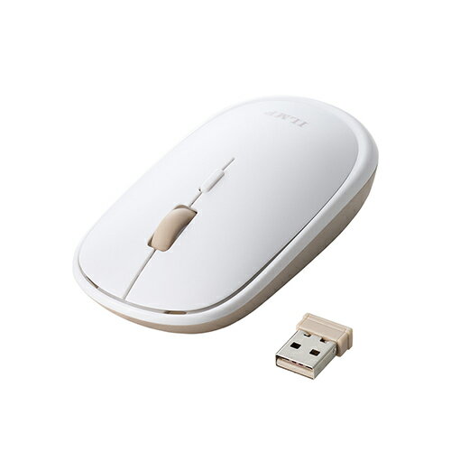 エレコム(ELECOM) M-TM10DBWH-IL(ホワイト) ILMF 2.4GHz無線 薄型マウス 4ボタン ワイヤレス 厚み28mm エレコム(ELECOM) M-TM10DBWH-IL(ホワイト) ILMF 2.4GHz無線 薄型マウス 4ボタン ワイヤレス 厚み28mm