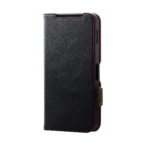 Other - エレコム(ELECOM) PM-S244PLFYBK ブラック AQUOS sense9 SH-53E用 ケース レザー 手帳型 マグネット フラップ 衝撃吸収 ストラップホール付