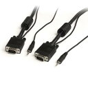 StarTech(スターテック) MXTHQMM25A 3.5mmステレオミニプラグ付きVGAケーブル 7.6m(2)