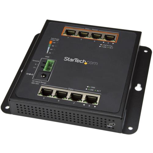 StarTech(スターテック) IES81GPOEW 8ポート(4ポートPoE+対応) GbE対応マネージスイッチ StarTech(スターテック) IES81GPOEW 8ポート(4ポートPoE+対応) GbE対応マネージスイッチ