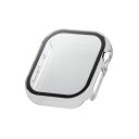エレコム(ELECOM) AW-24BFCGOCR(クリア) アップルウォッチ カバー Series 10 (42mm) フルカバー ゴリラガラス 表面硬度10H 全面保護 2重構造(2)