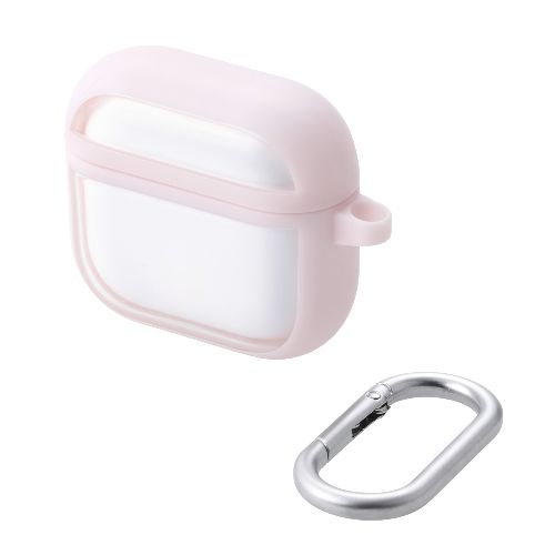 エレコム(ELECOM) AVA-AP06TSLFCPN ピンク AirPods 4 ケース 耐衝撃 カバー ワイヤレス/MagSafe充電対応 衝撃吸収 落下防止 TOUGH SLIM LITE