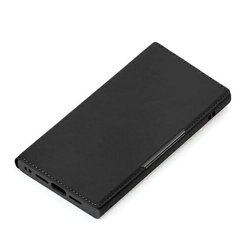 PGA PG-25KCF01BK ブラック iPhone 16e用 クリアフリップケース PUレザー 手帳型ケース PG25KCF01BK
