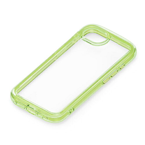 PGA PG-25KAR06GR ネオングリーン iPhone 16e用 エアクッションケース ネオン 背面ケース PG25KAR06GR