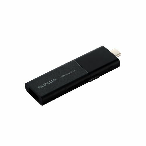 エレコム(ELECOM) ESD-EWB0250GBKR(ブラック) SSD 外付け 250GB USB3.2Gen1 読込最大420MB/秒 USBメモリ型 スライド式 高速 Type-C/USB-A 両対応