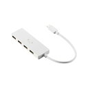 エレコム(ELECOM) U2HC-H040WF(しろちゃん(ホワイト×ブラック)) Type-C ハブ USB2.0 USB-A ×4 バスパワー コンパクト 薄型 ケーブル長15cm