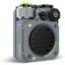 MUZEN(ミューゼン) MW-PVXI2-MG(メタルグレー) Wild Mini 第2世代 Bluetooth スピーカー ミリタリースタイル 屋外用のフラッシュライトを装備