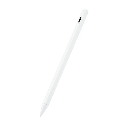 エレコム ELECOM P-TPACSTAP05WH ホワイト タッチペン スタイラスペン 充電式 樹脂ペン先 PTPACSTAP05WH