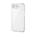 エレコム(ELECOM) PM-A25SHVCKKPCR(クリア) iPhone 16e ケース ハイブリッド 衝撃吸収 カメラレンズ保護カバー メタルステッカー付 硬度5H 極限保護