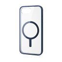 エレコム(ELECOM) PM-A25SMAG03NV(ネイビー) iPhone 16e ケース ハイブリッド カバー 衝撃吸収 カメラレンズ保護設計 磁力吸着ワイヤレス充電対応(2)