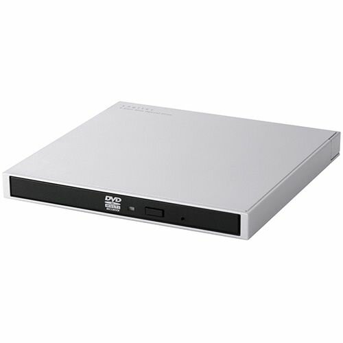ロジテック(LOGITEC) LDR-PWA8CU3MSV(シルバー) 外付け DVDドライブ ( CD / DVD ) USB 3.2 Gen1 Type-Cケーブル付属 書込み/再生 バスパワー M-DISC対応 超薄型