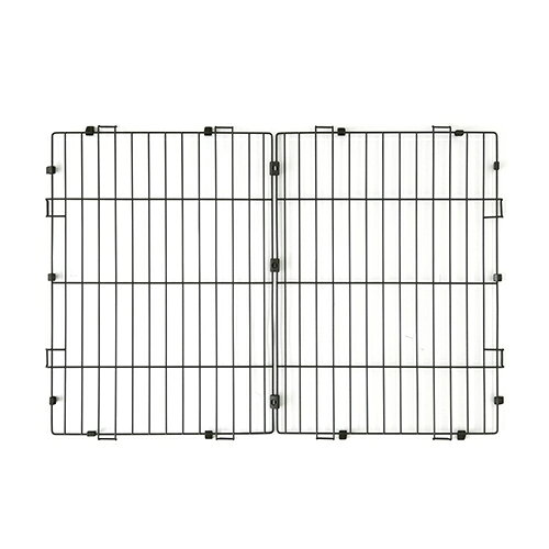 ■システムサークルトレー付専用の別売屋根です。ペットサークルに屋根を付けることで、留守番時等のペットの飛び出しを防止します。ネジ・工具不要で、付属のジョイントで簡単に取り付けることができます。STSY1200T素材：線材：スチール(粉体塗装)、パネルジョイント・クリックジョイント：ポリプロピレン　