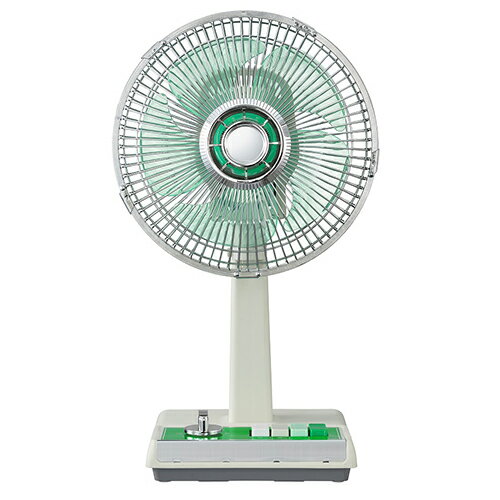 コイズミ(KOIZUMI) KLF2057/G グリーン レトロ ミニ扇風機 風量3段階調節