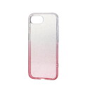 エレコム(ELECOM) PM-A25SUCWCGPND(ピーチ) iPhone 16e ケース ソフト 耐衝撃 カメラレンズ保護設計 ストラップホール付 グリッターグラデーション(2)