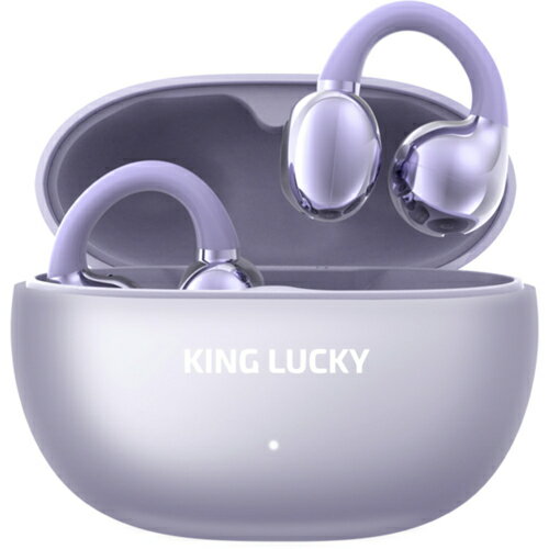 樂天商城 - キングラッキー(KING LUCKY) i239 パープル 完全ワイヤレスイヤン ながら聴き イヤーカフタイプ