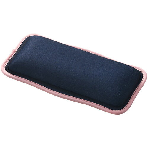 エレコム(ELECOM) MOH-UKS01NV ネイビー リストレスト パームレスト ショートサイズ ウェーブデザイン ..