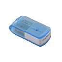 オーム電機(OHM) PC-SCRW1-A 8in1マイクロSD専用リーダー ブルー 01-3521