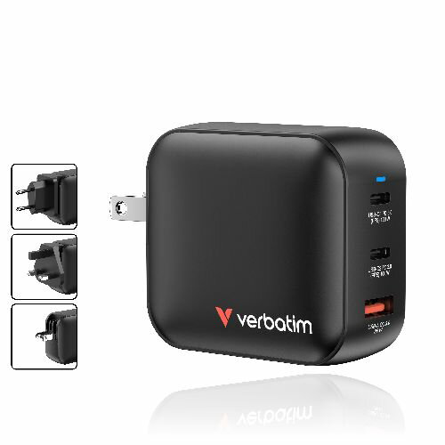 Verbatim(バーベイタム) MGAN100-3V1 ブラック PD充電器 100W(2)