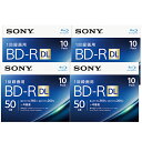 ソニー(SONY) 録画・録音用 BD-R DL 50GB 一回(追記)録画 プリンタブル 4倍速 10枚4個セット