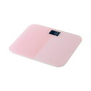 エレコム(ELECOM) HCS-S03PN(ピンク) 体重計 デジタルヘルスメーター コンパクト 乗るだけ自動電源ON 強化ガラス天板 最大150kg対応 L...