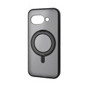 エレコム(ELECOM) PM-P251MAGSTBK(マットブラック×ブラック) Google Pixel 9a ケース ハイブリッド 360度回転スタンド機...