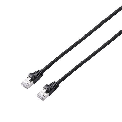 エレコム(ELECOM) LD-OCM/BK30 ブラック LANケーブル CAT8 3m 爪折れ防止 高耐久 メッシュ シールド構造 高速 40Gbps/2000MHz