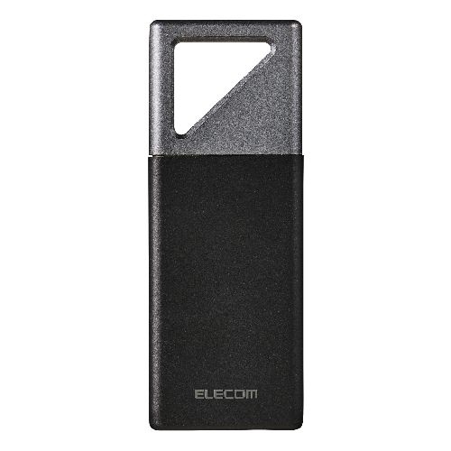 쥳(ELECOM) ESD-EHB0500GBK ֥å SSD դ 500GB USB3.2 Gen2x2 ɹ1700MB/ ݡ֥SSD Type-C³ ® Ѿ׷ IP55 ɿ/ũ