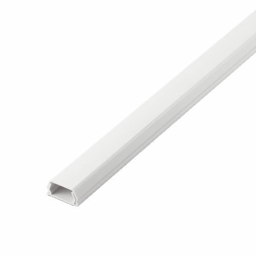 エレコム(ELECOM) LD-GAF3MWH(ホワイト) 配線カバー 壁用 モール ( 長さ1m × 幅26mm ) フラット 配線隠し ケーブルカバー 設置用テープ付き