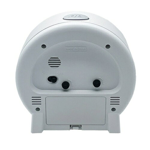 保土ヶ谷電子販売 HT-A049W-WH パールホワイト FORMIA フォルミア 目覚まし時計 置き時計 見やすい 置き時計 電子音 集光文字盤 アナログ [3]