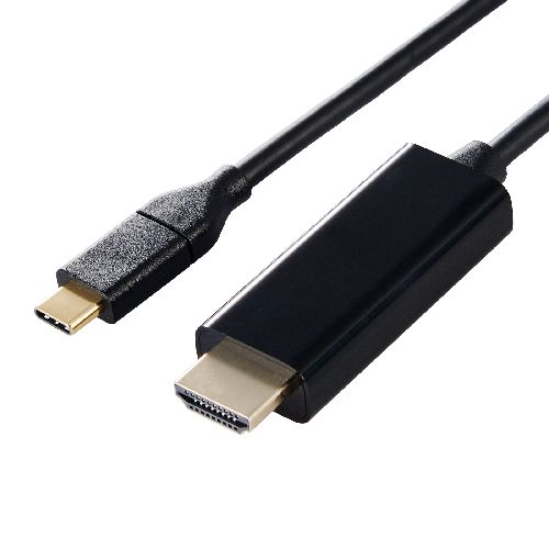 エレコム(ELECOM) DH-CHDMI20BK ブラック USB-C HDMI 変換ケーブル 2m 4K/60Hz対応 Windows MacBook Ch..