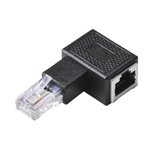 ■機器への接続時、左向きにケーブルを出すことができる、RJ45 L字変換コネクターです。■ノートパソコンやドッキングステーションなどに沿わせて配線できるため、デスク周りでもケーブルが飛び出ず配線可能。壁のそばに設置したルーターやテレビ、パソコンなどにも使いやすく便利です。■挿したケーブルを無理に曲げる必要がないため、狭い場所での使用時でもコネクターやケーブルへの負担を低減できます。LDRJ45U5ELLBK規格：Cat5e(1000BASE-T/100BASE-TX/10BASE-T)伝送速度：最大1Gbps 伝送帯域：100MHz インターフェース：RJ45コネクター 結線方式：ストレート結線 シールド：×(UTP仕様)PoE：○ カラー：ブラック 外形寸法：幅約30mm×奥行約53mm×高さ約17mm 重量：約18g パッケージ形態：袋+シール 環境配慮事項：EU RoHS指令適合(10物質)、THINK ECOLOGYマークCat5eのLANケーブルを飛び出さずスッキリ配線