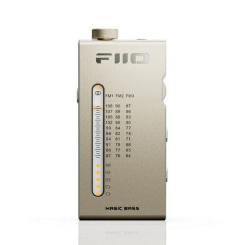 FiiO(フィーオ) FIO-RR11-G ゴールド ポータブルFMラジオ 64～108MHz 厚さ13mm 超薄型 ワイドFM対応 MAGIC BASS機能搭載