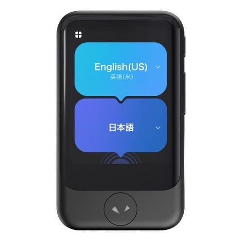 【長期保証付】ソースネクスト(SOURCENEXT) POCKETALK S2 Plus BK(ポケトークS2プラス) グローバル通信2年 ブラック