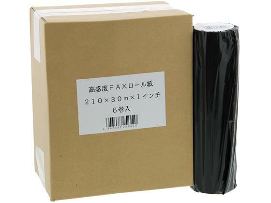 Other - その他 高感度FAXロール紙 A4サイズ 210mm×30m×1インチ 6本[代引不可]