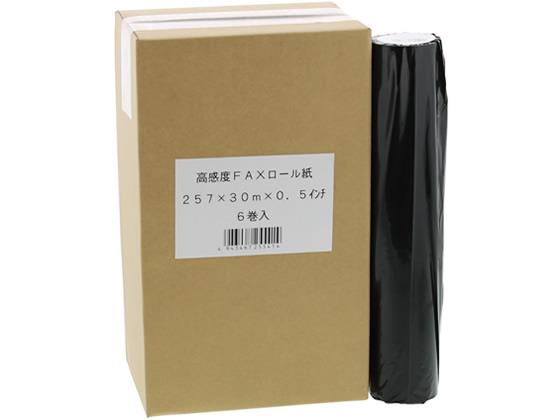 Other - その他 高感度FAXロール紙 B4サイズ 257mm×30m×0.5インチ 6本[代引不可]