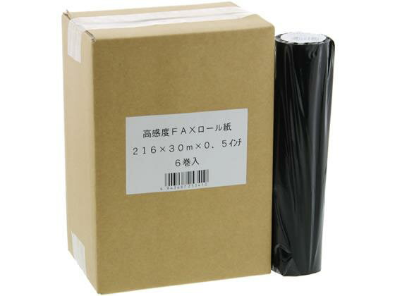 Other - その他 高感度FAXロール紙 A4リーガル 216mm×30m×0.5インチ 6本[代引不可]