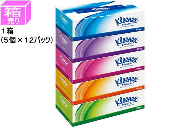 クレシア クリネックスティッシュ 180組 5個×12パック[代引不可]