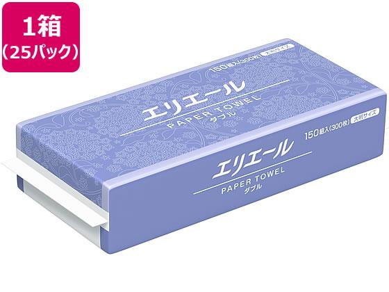 Tissue - 大王製紙 エリエール ペーパータオルダブル 150組×25パック[代引不可]