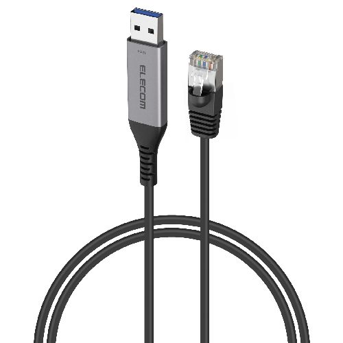 Cable - エレコム(ELECOM) LD-AL1G20BK ブラック USB-A 有線LAN変換ケーブル 1Gbps対応 2m ドライバ不要 Gigabit イーサネット ノートPC/Nintendo Switch