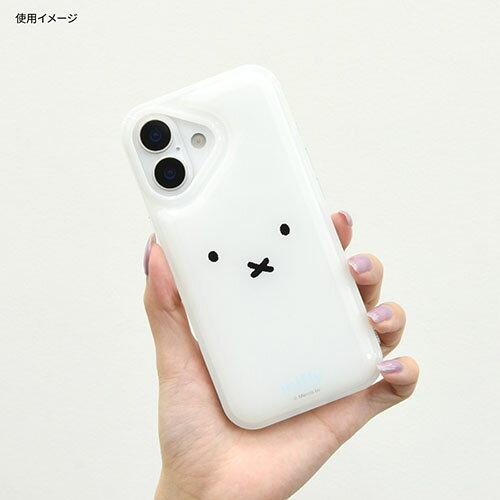 ワンズマート楽天市場店のグルマンディーズ(gourmandis) MF-624A フェイス ミッフィー IIIIfit Clear iPhone17 対応 ケース｜アングル3