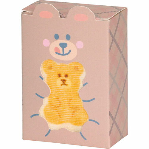 ■ギフトボックス入り●ワンコインのプチギフト、かわいいくま柄のプチタオルギフト　