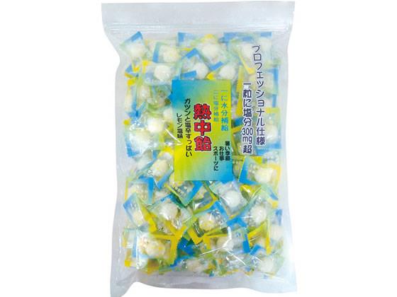 【代引不可商品】仕入先よりお客様宅へ直送手配いたします商品です。そのため代引きは対応致しかねます。ガツンと塩辛すっぱいレモン風味●内容量：1kg●原材料：砂糖、水飴、塩、クエン酸、香料●エネルギー（100gあたり）：362kcal※メーカーの都合により、パッケージ・仕様等は予告なく変更になる場合がございます。　