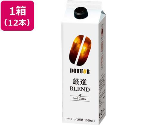 Coffee - ドトール アイスコーヒー 厳選ブレンド無糖 1000mL 12本