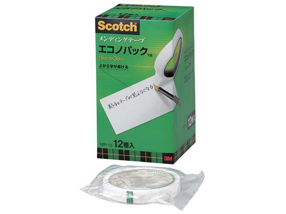 【代引不可商品】仕入先よりお客様宅へ直送手配いたします商品です。そのため代引きは対応致しかねます。●材質：基材／アセテートフィルム マットフィニッシュ（つや消し加工）●粘着剤：アクリル系●仕様：大巻●サイズ：幅15mm×長さ30m●注文単位：1箱（12巻）●GPNエコ商品ねっと掲載　