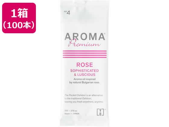 その他 紙おしぼり アロマプレミアム ローズ 100本