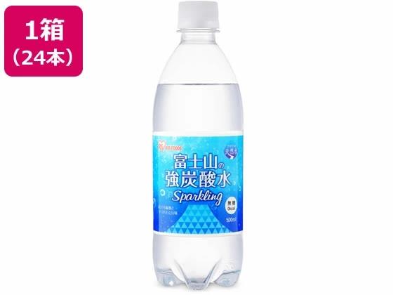 Set - アイリスオーヤマ(Iris Ohyama) 富士山の天然水 強炭酸水 500ml×24