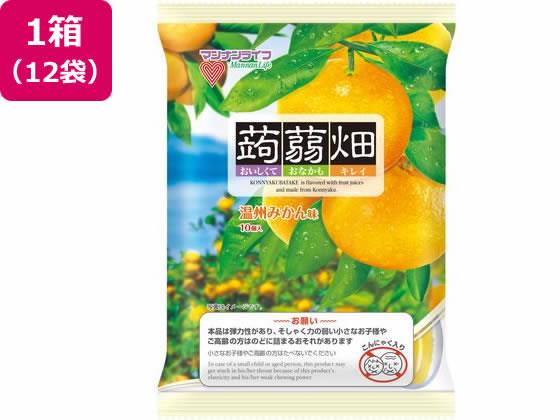 おいしくておなかもキレイ群馬県特産のこんにゃく（グルコマンナン）を温州みかん果汁で味付けしたフルーツこんにゃくです。温州みかんの優しい甘さとジューシーな酸味を表現しました。●内容量：25g×10個●注文単位：1箱（12袋）※メーカーの都合により、パッケージ・仕様等は予告なく変更になる場合がございます。　