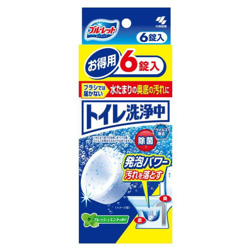 小林製薬 405302 トイレ洗浄中 フレッシュミント 6錠